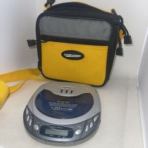GPX Aros ESP Portable CD Player, 10 Second Anti-Roll - Tested, Works C3935 +case